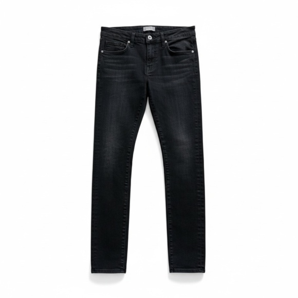 Fathers Daughter Hanna Mid Rise Faded Black Skinny Jeans